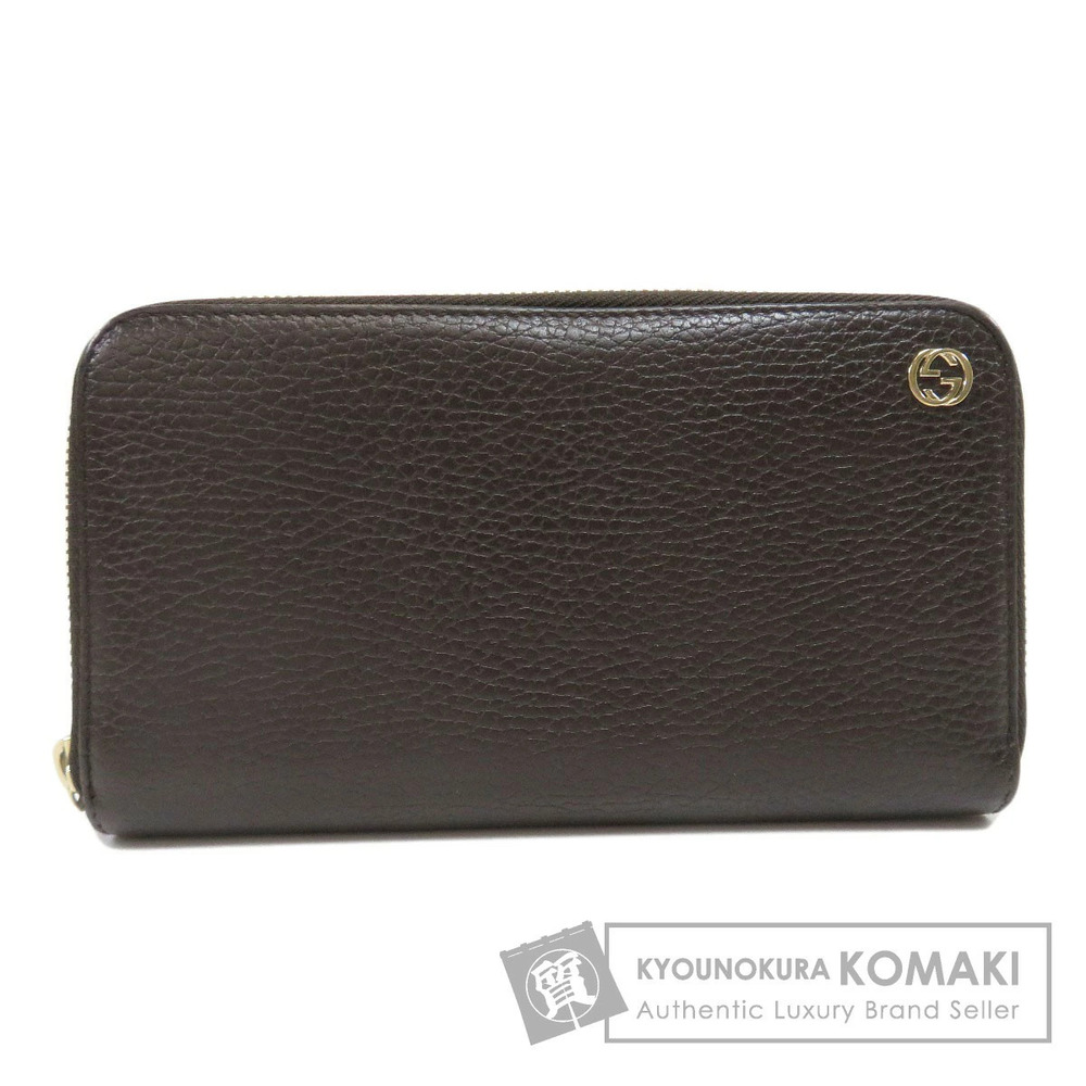 Gucci Round Zip Long Wallet Calfskin